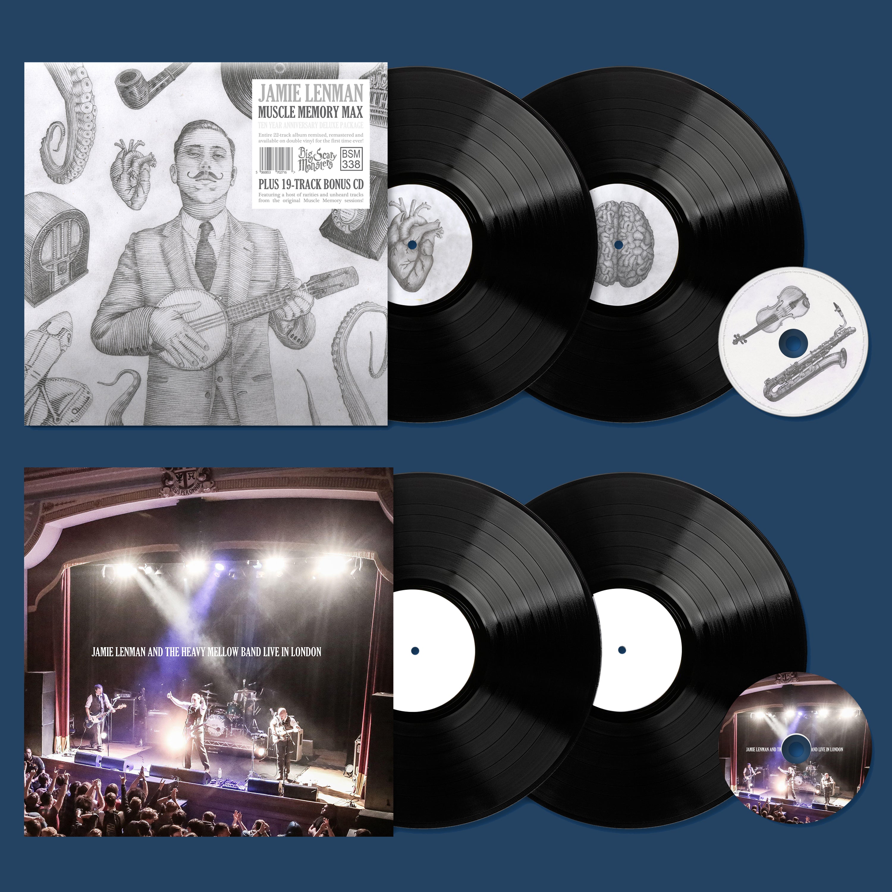 Jamie Lenman - Muscle Memory Max 2LP + Live 2LP Bundle